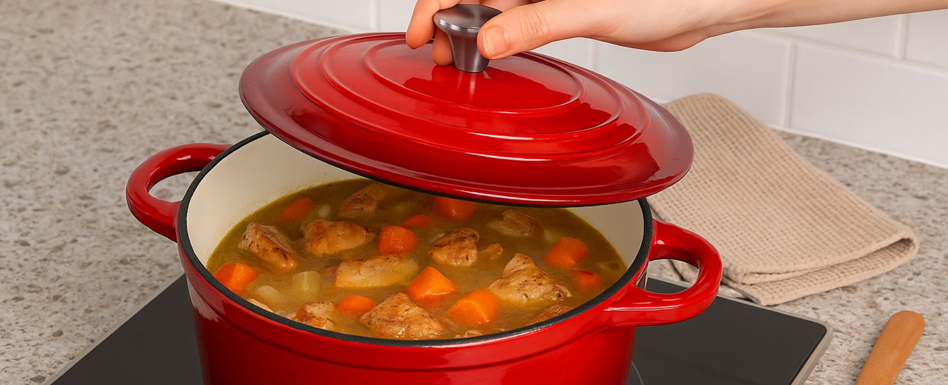 Panela de ferro fundido esmaltada